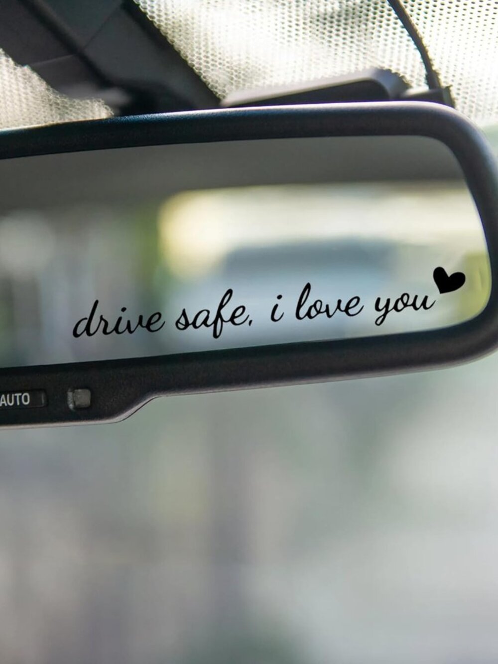 3x Drive Safe, I Love You Rearview Mirror Decal, Car Window Decals, Car Stickers